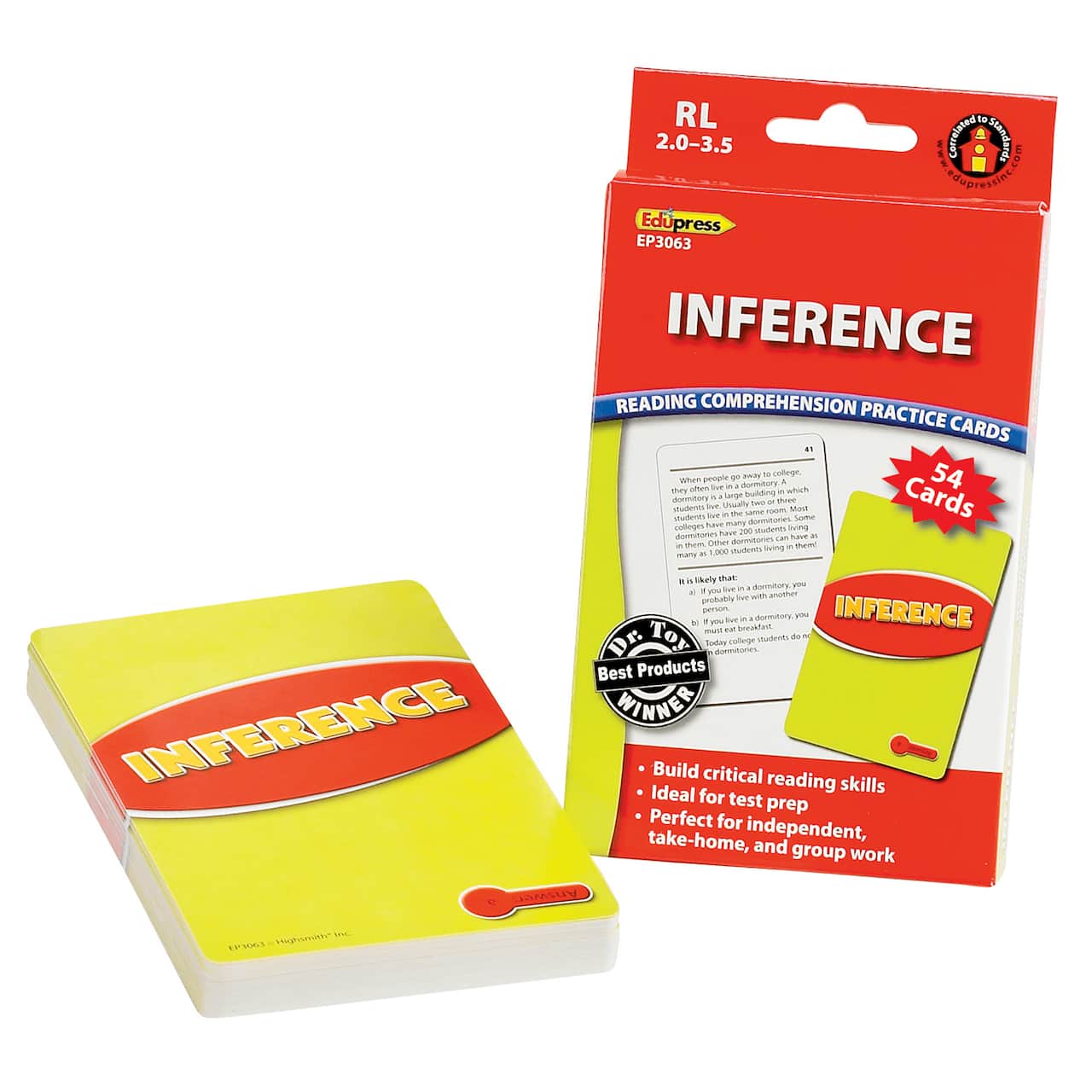Edupress&#xAE; Inference Practice Cards, Levels 2.0-3.5
